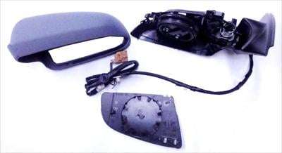 A4 B7 Door Mirror,+heat,+aspherical, Electrical, Rh E-marked, B1 05-07