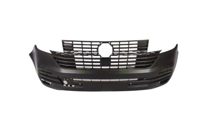 Vw Transporter Caravelle T6 Front Bumper + Grille+bumper Grille+pdc Hole Grained 2020-2022