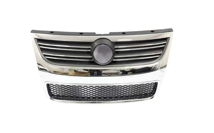 Vw Touareg Grille + Bumper Grille Chrome + Black 2007-2009