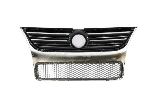 Vw Touareg Grille + Bumper Grille Chrome + Black 2007-2009