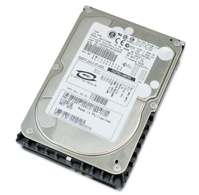 73GB, Fujitsu Enterprise, 3.5", 10K, Ultra320 SCSI Series