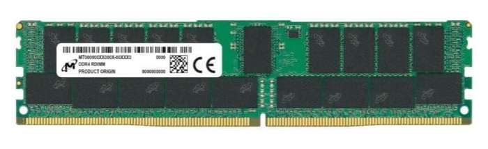 16GB Micron PC4-19200, 2400T-R DDR4 Reg ECC SERVER Memory Module