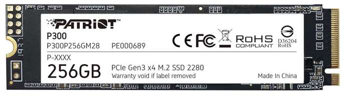 512GB PATRIOT P300, M.2 (2280), NVME PCIe Gen3, SSD