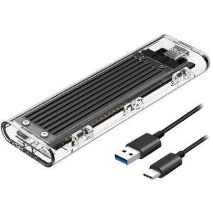 ORICO M.2, SATA SSD External Enclosure, Tool-Free, USB 3.1, Type-C Adapter, Support NGFF(SATA Bas...