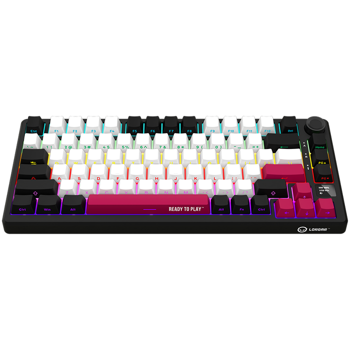 LORGAR  Gaming Keyboard LRG-KBP7075W-BK-US