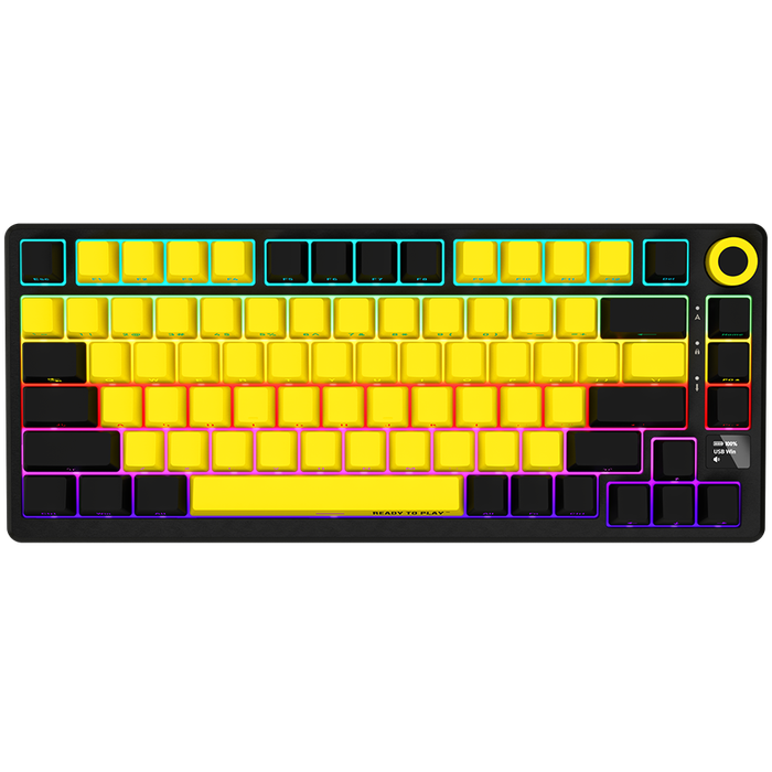LORGAR  Gaming Keyboard LRG-KBP7075W-YL-US
