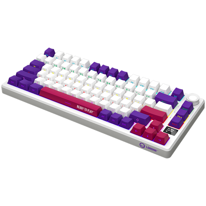 LORGAR  Gaming Keyboard LRG-KBP7075W-WH-US