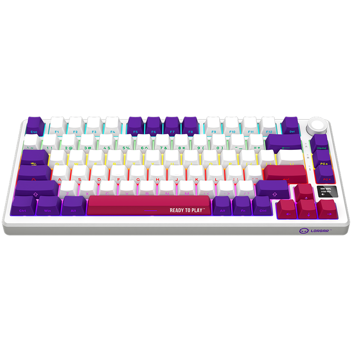 LORGAR  Gaming Keyboard LRG-KBP7075W-WH-US