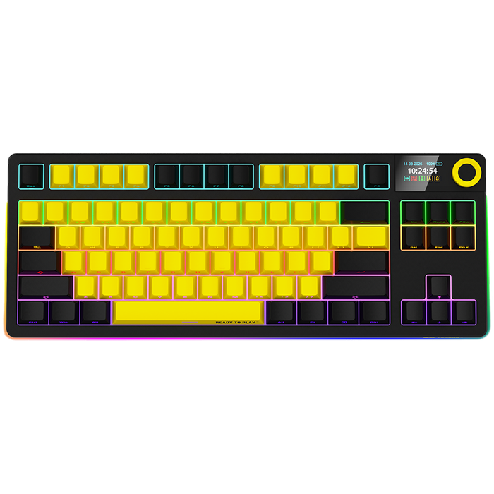 LORGAR  Gaming Keyboard LRG-KBP70TKLW-YL-US