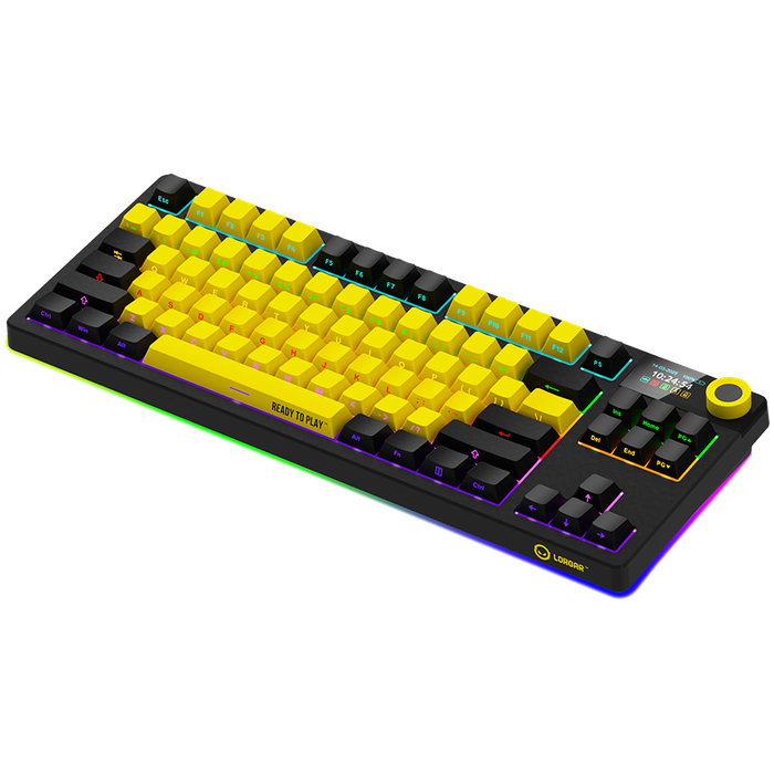 LORGAR  Gaming Keyboard LRG-KBP70TKLW-YL-US