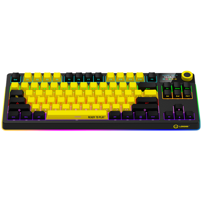 LORGAR  Gaming Keyboard LRG-KBP70TKLW-YL-US