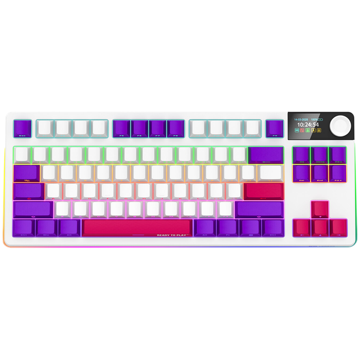 LORGAR  Gaming Keyboard LRG-KBP70TKLW-WH-US