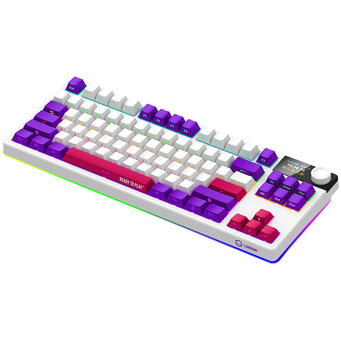 LORGAR  Gaming Keyboard LRG-KBP70TKLW-WH-US