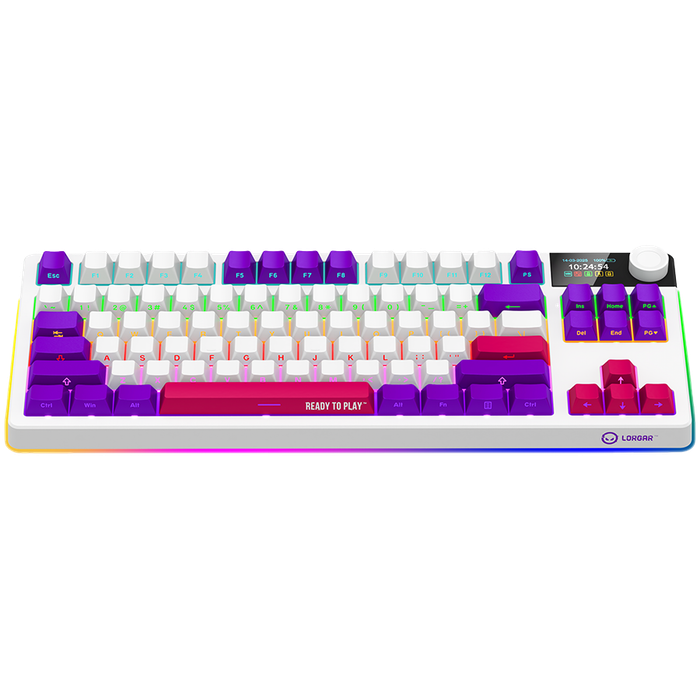 LORGAR  Gaming Keyboard LRG-KBP70TKLW-WH-US