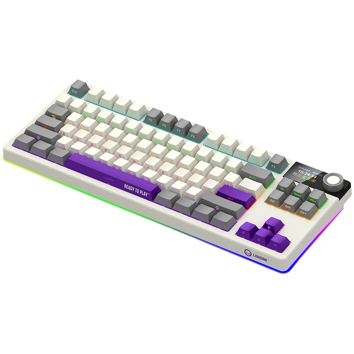 LORGAR  Gaming Keyboard LRG-KBP70TKLW-RT-US