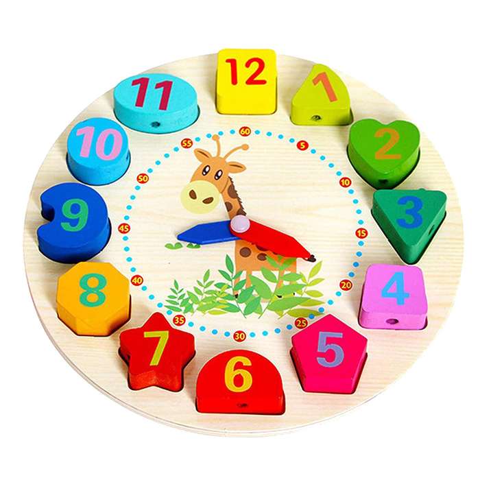 Digital geometry clock without Lace