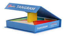 Tangram set with flash cards