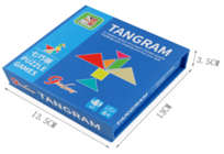 Tangram set with flash cards
