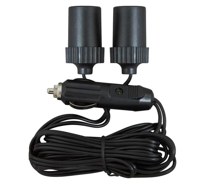 Motoquip 1 Male - 2 Female 12v Cigarette Sockets