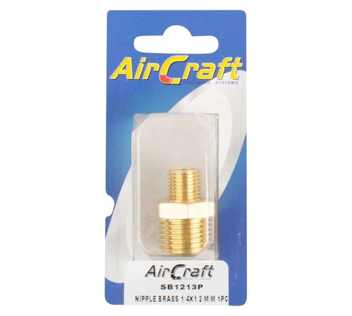 AirCraft Brass Nipple (1/4 - 1/2 Inch)