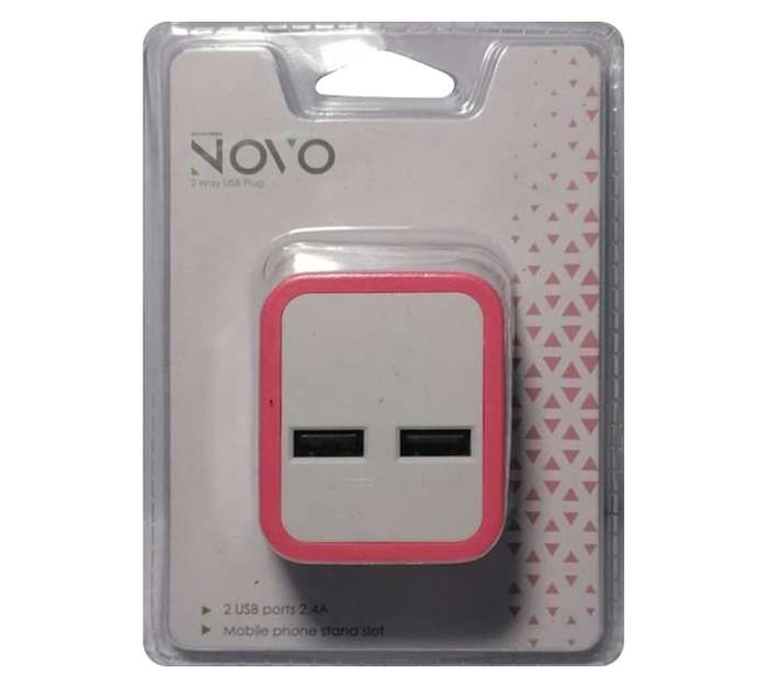 PowerWorx USB Charging Adaptor - Pink