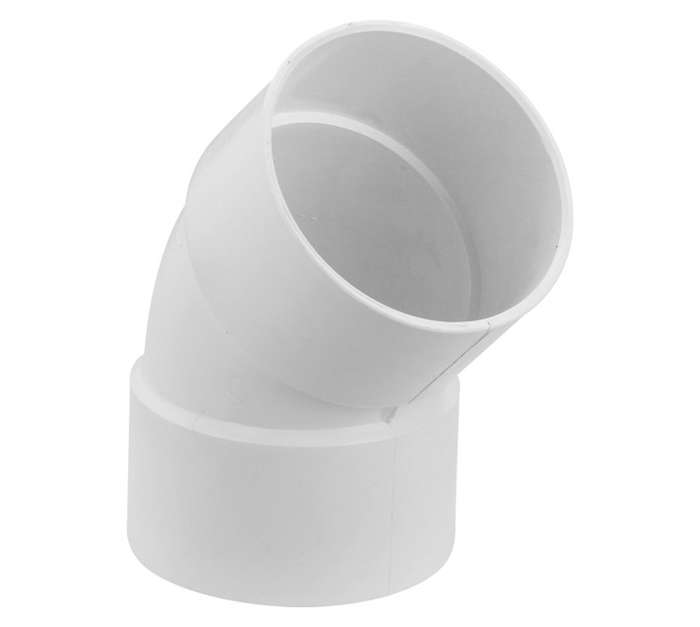 Southern Profiles Pipe Bend (45 x 80mm) - White