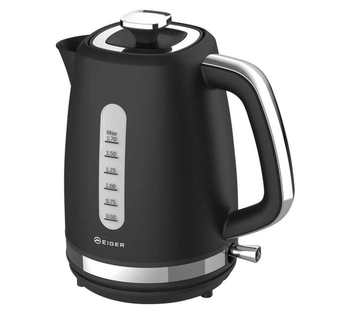 Eiger EG-SKP01B Romana Kettle 1.7L - Black/Silver