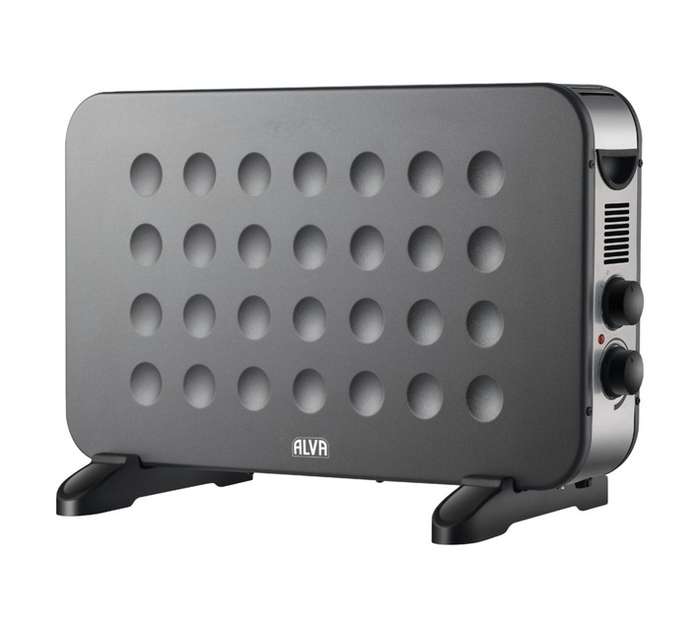 Alva Electric Convection Heater - Metallic Grey (2000W)