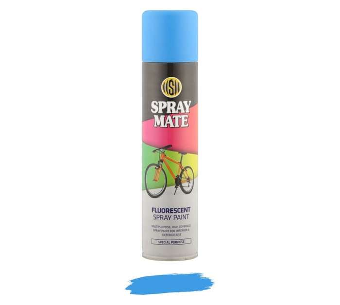 Spraymate Spray Paint - Fluorescent Blue (250ml)