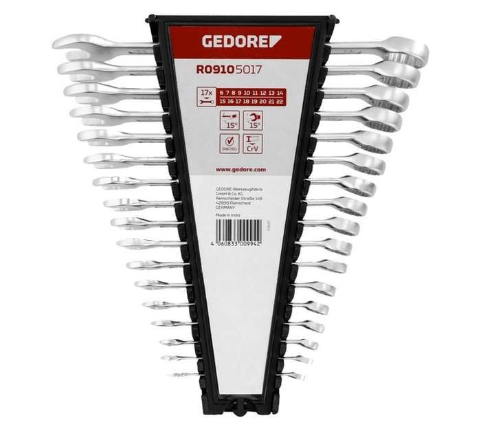 Gedore Red 17 Piece Spanner Set (380 x 180 x 70mm)