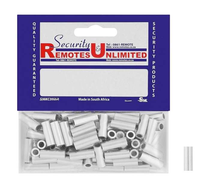 SRU 100 x Stainless Steel Ferrules - Silver (6mm)