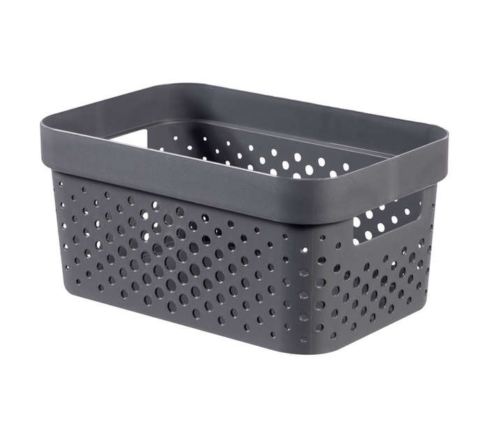 Curver by Keter Infinity Dots 4.5L Basket - Dark Grey (260 x 180 x 120mm)