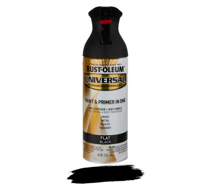 Rust-Oleum Spray Paint Universal Flat - Black (340g)