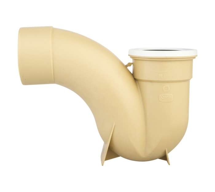 MacNeil PVC Underground Gulley and P Trap - Cream (110mm)