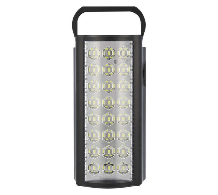 Switched Rechargable Hand-Held Lantern - Black (12W)