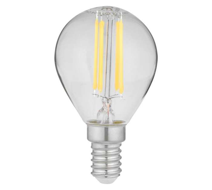 Lightworx LED-S19-P454WE14WW E14 Dimmable Filament Bulb - Clear (4W)