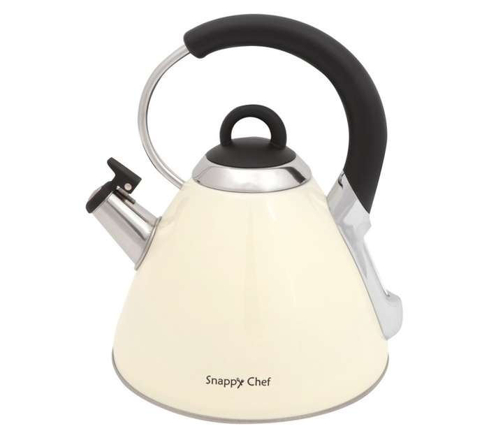 Snappy Chef KEBE002 Whistling Kettle - Beige/Silver (2.2L)