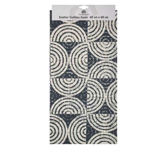 Design House Cover Half Circle Scatter Cushion - Geo (600 x 600mm)
