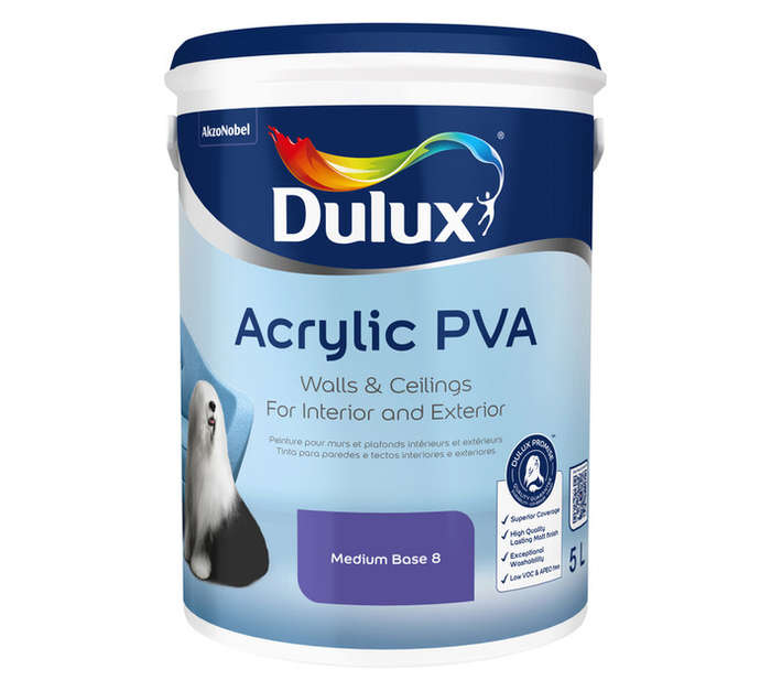 Dulux Acrylic PVA Medium Base 8 (5L)