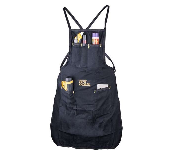 Tork Craft TC996110 5 Pocket Tool Holder Apron - Black (700 x 500 x 164mm)