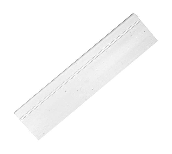 Upper Edge Vega P0811 Skirting - White (2400 x 80 x 20mm)