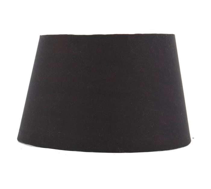 Design House Tapered Drum Lampshade - Black (260mm)