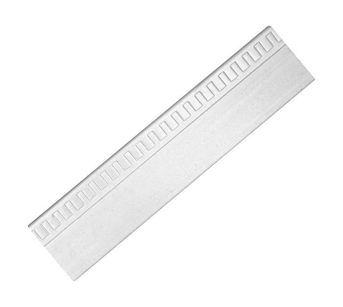 Upper Edge Vega P0813 Skirting - White (2400 x 80 x 20mm)