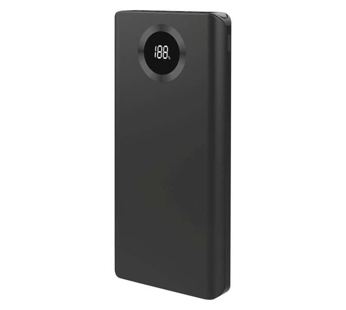 Supa Fly 12000mAh LCD Power Bank - Black