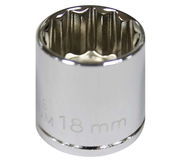 Mastercraft Shallow Socket 3/8" Dr (18mm)