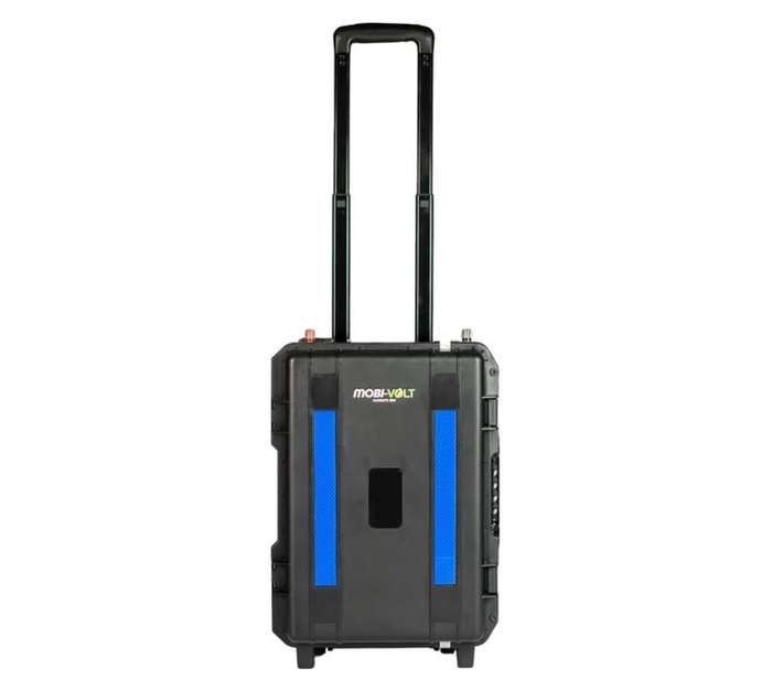 Mobi-volt Pure Sine Wave Hybrid Trolley Inverter - Black/Blue (500W)