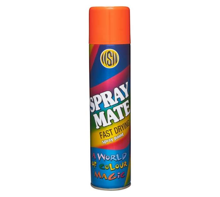 Spraymate Spray Paint Fast Drying - International Orange (250ml)