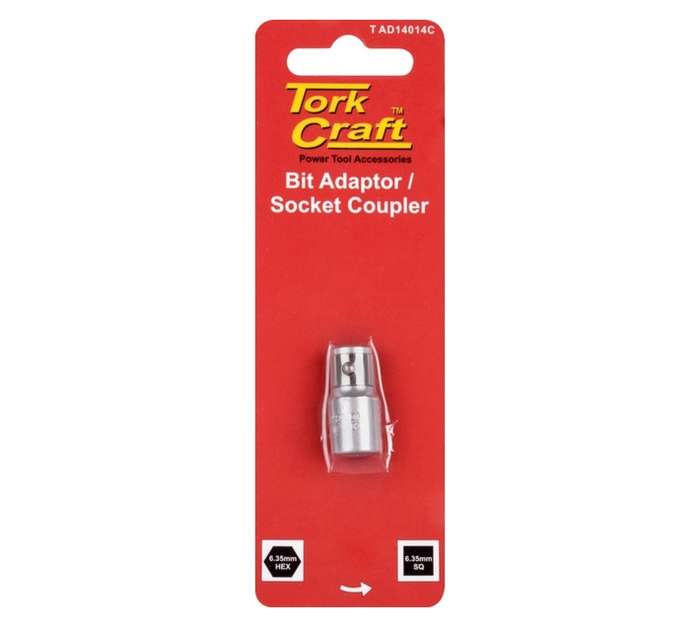 Tork Craft Socket Coupler Adaptor (6.35mm)