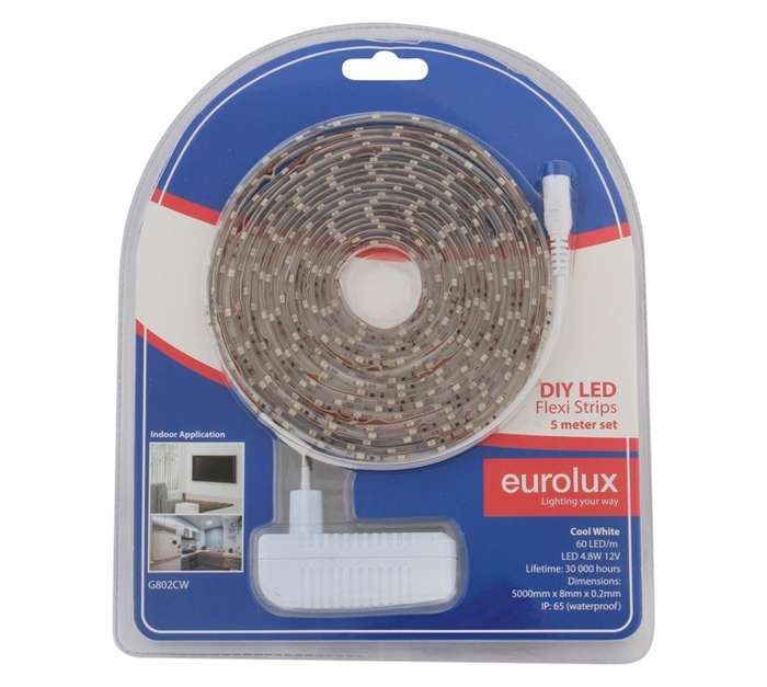 Eurolux G801WW DIY LED Strip Light - Cool White (5000mm)