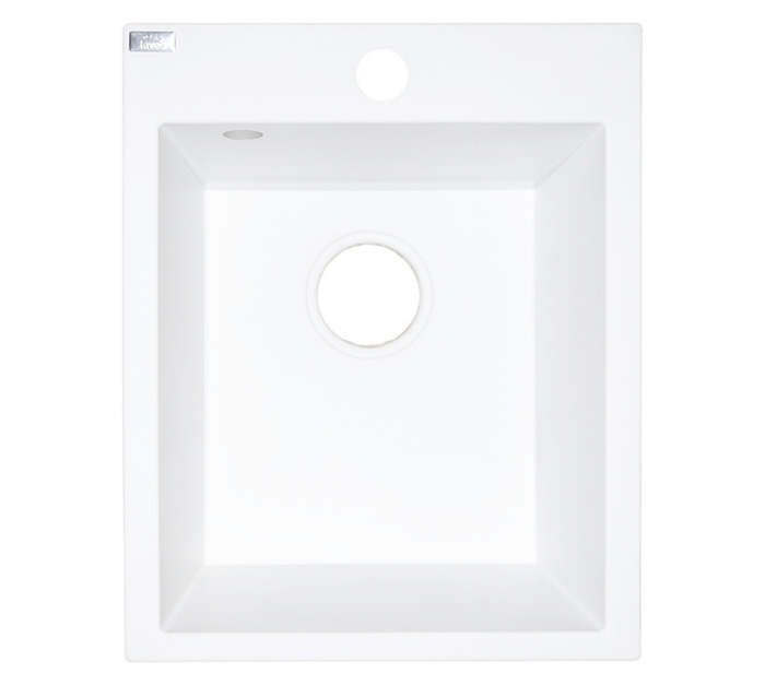 Laveo Chichi 1 Bowl Sink - White (390 x 480 x 190mm)